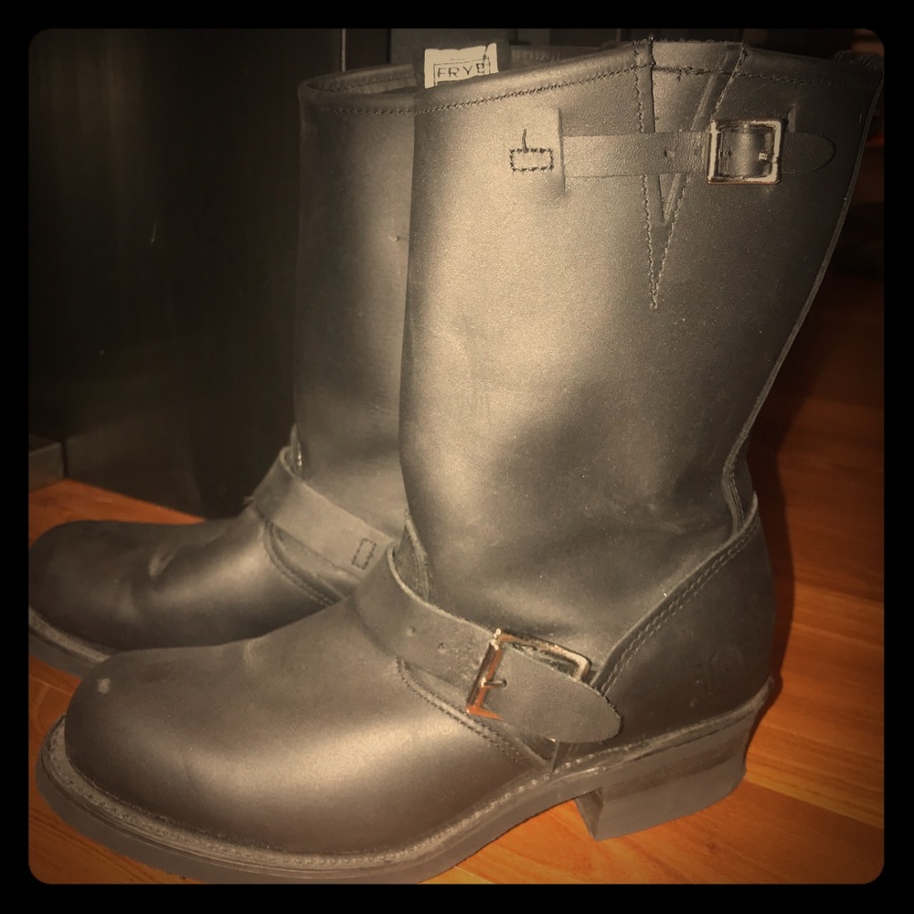 Frye Engineering Shearling Tall Boot